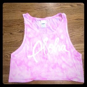 Pink crop top